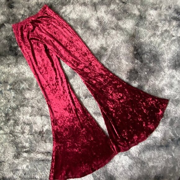 Emma & Sam Crushed Velvet Mega Flare - Picture 6 of 10